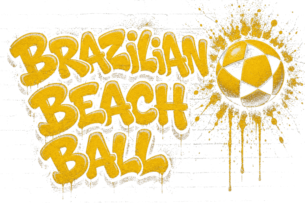 Brazilian Beach Ball — logotipo graffiti